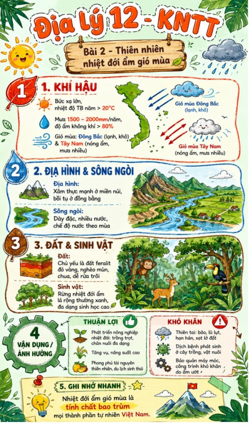Infographic Địa lí 12 bài 2