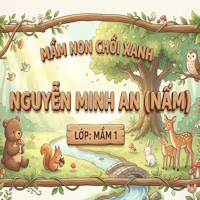 Câu lệnh tạo bảng tên học sinh mầm non nhiều phong cách