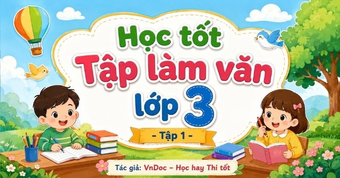 Học tốt Tiếng Việt lớp 3 Học kì 1 Phần Tập làm văn