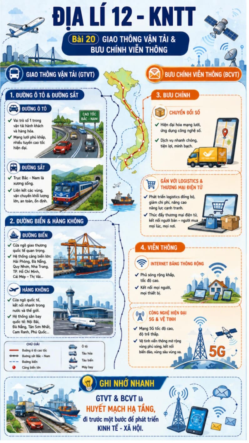 Infographic Địa lí 12 bài 20
