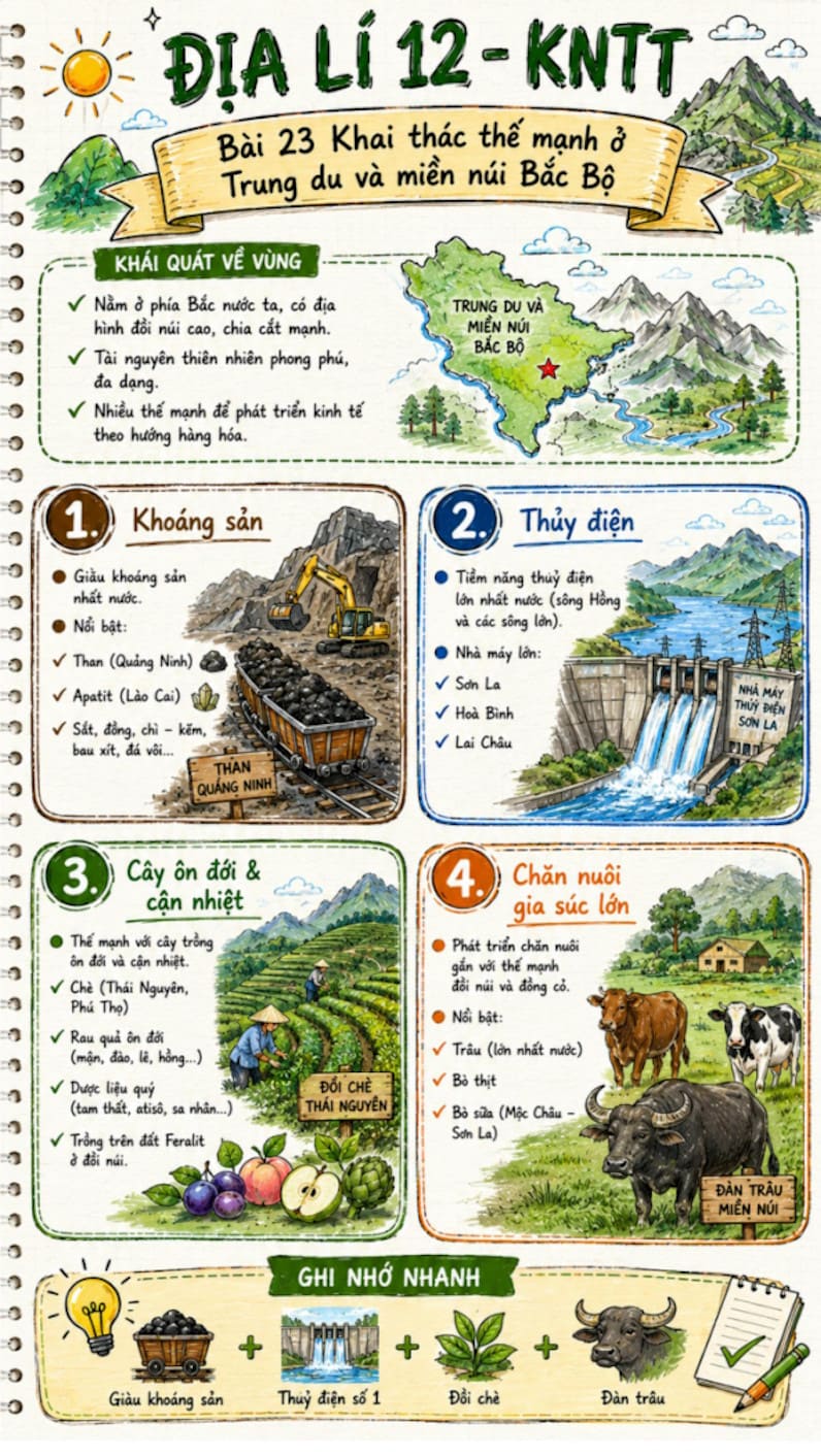 Infographic Địa lí 12 bài 23