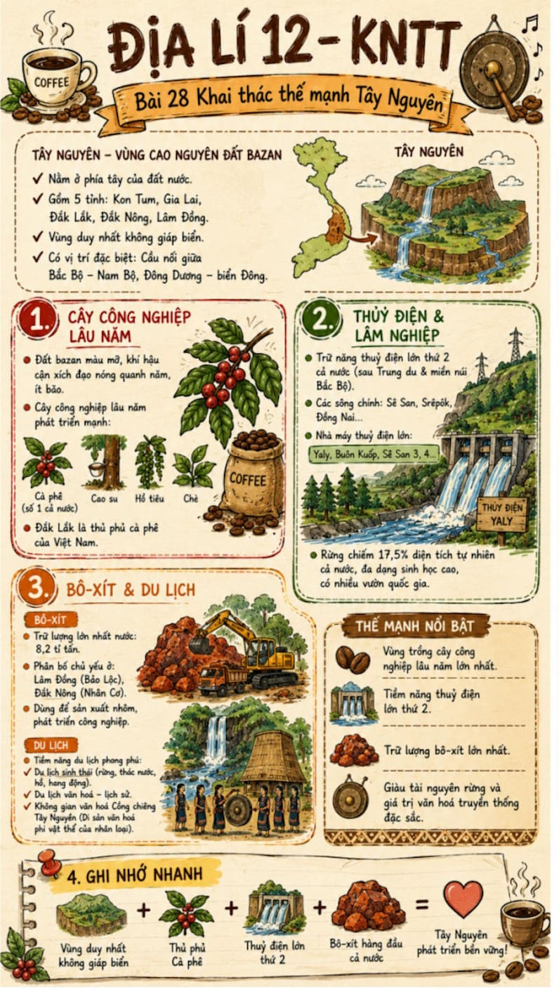 Infographic Địa lí 12 bài 28