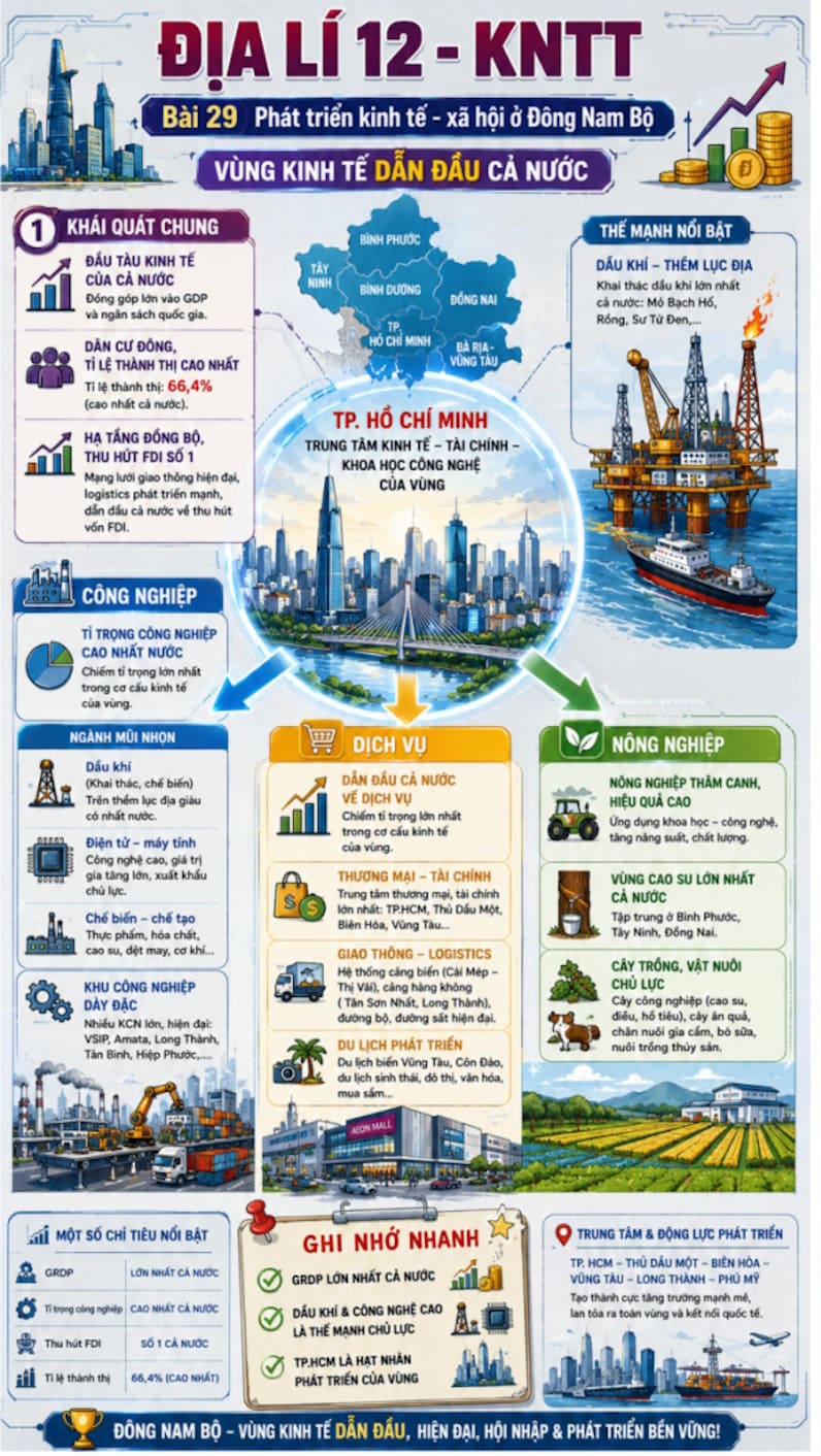 Infographic Địa lí 12 bài 29