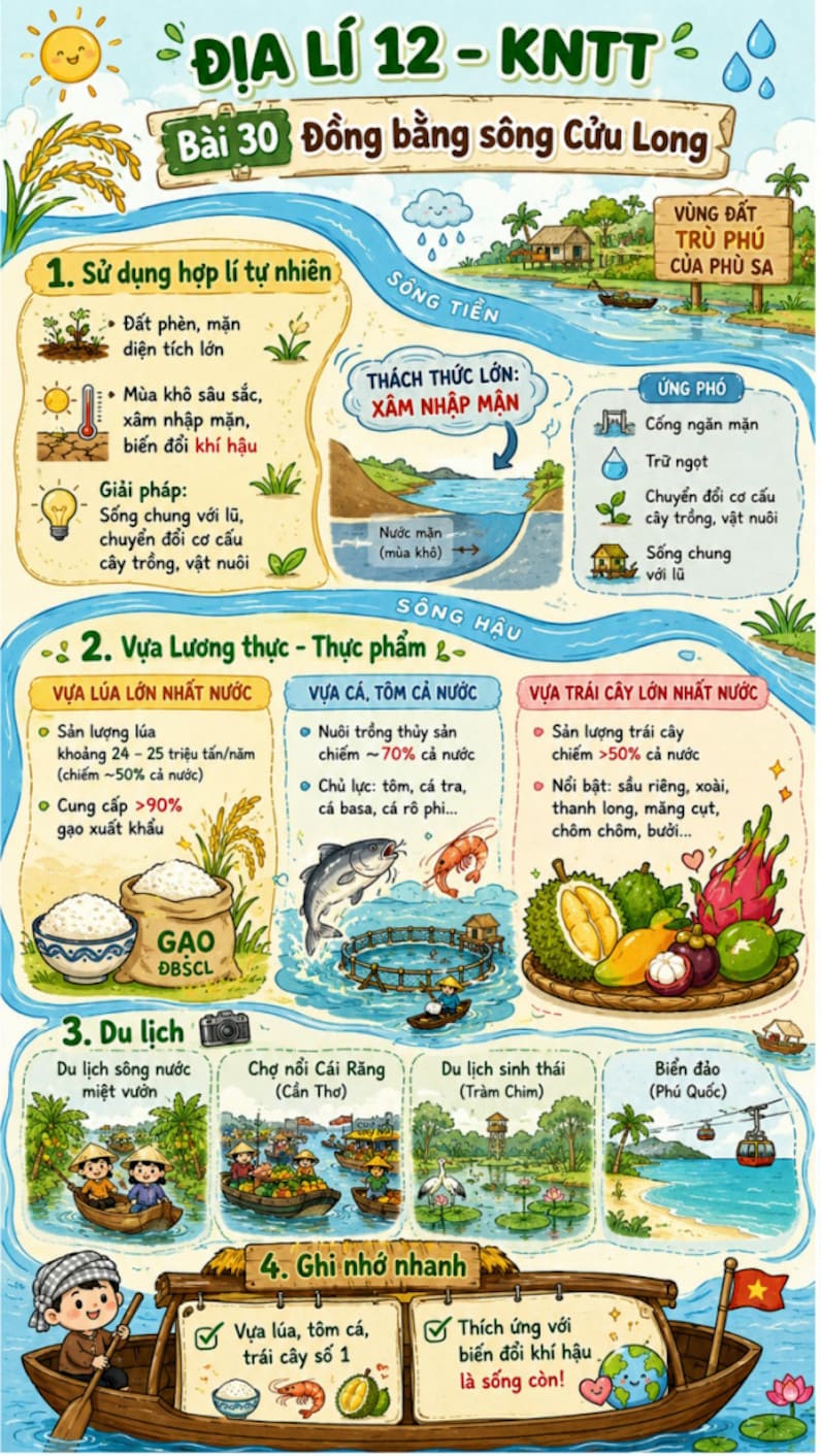 Infographic Địa lí 12 bài 30