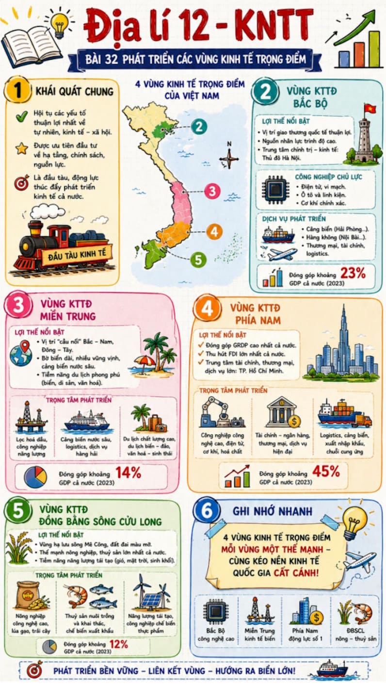 Infographic Địa lí 12 bài 32