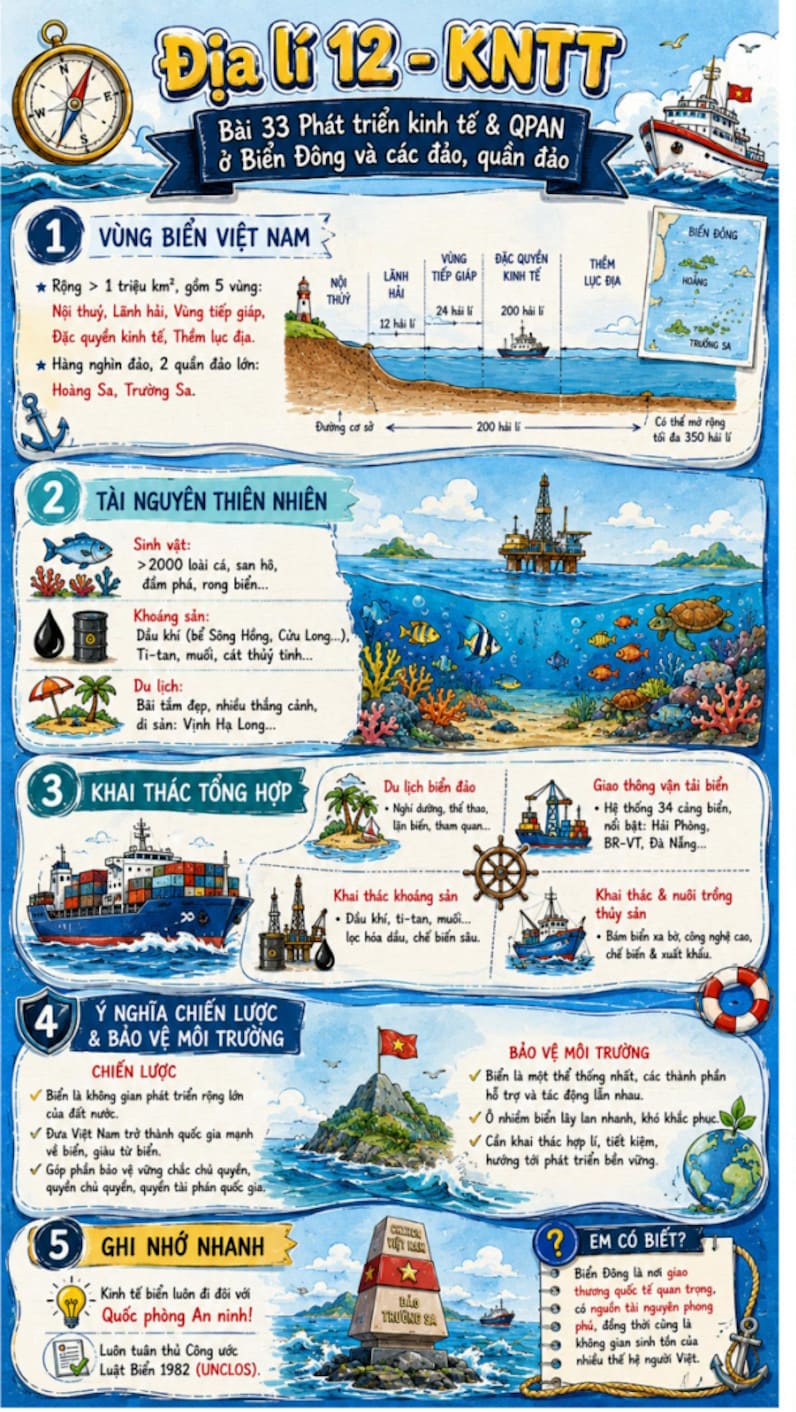 Infographic Địa lí 12 bài 33