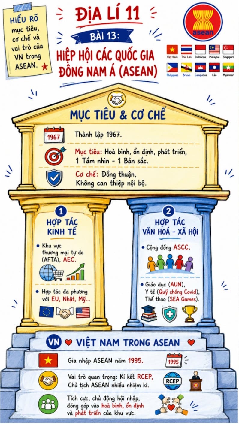Infographic Địa lí 11 bài 13