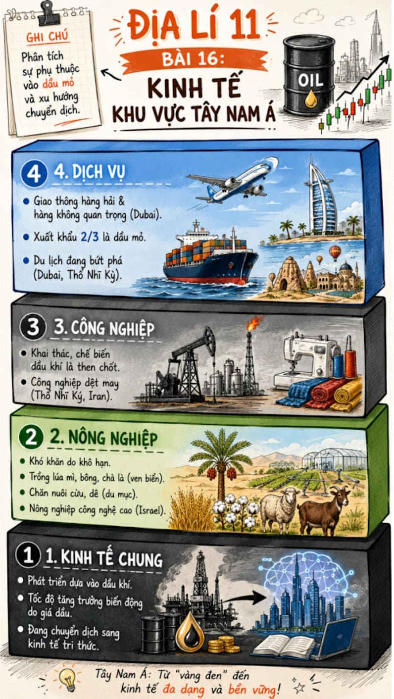 Infographic Địa lí 11 bài 16