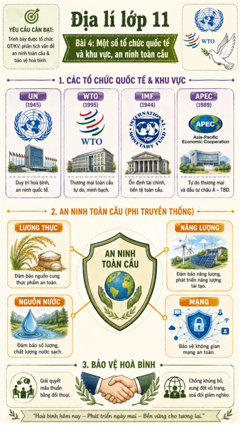 Infographic Địa lí 11 bài 4