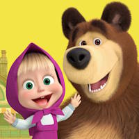 Tranh tô màu "Masha and the Bear" vui nhộn