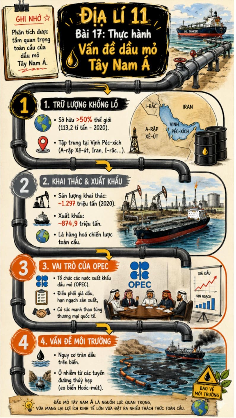 Infographic Địa lí 11 bài 17