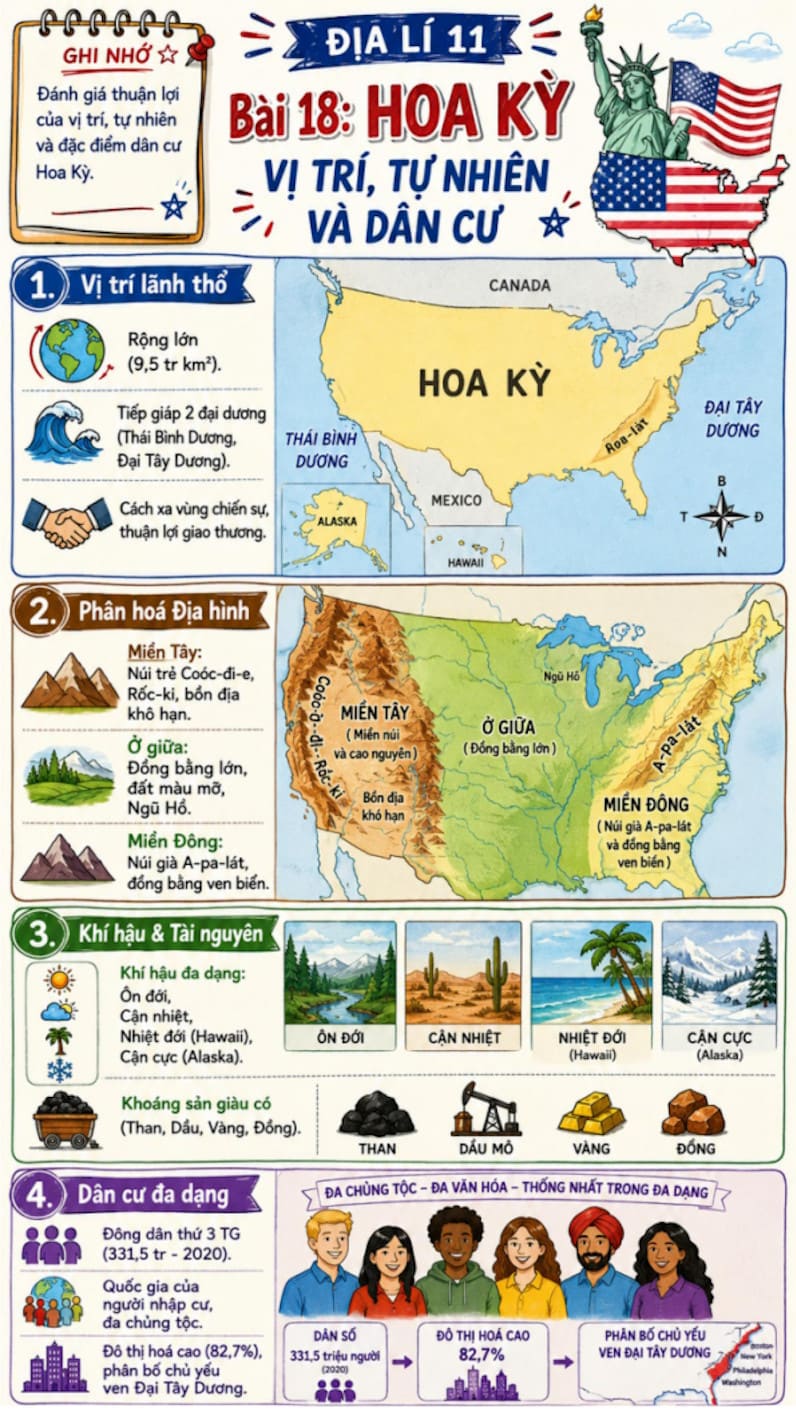 Infographic Địa lí 11 bài 18