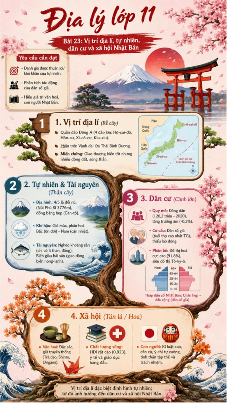 Infographic Địa lí 11 bài 23