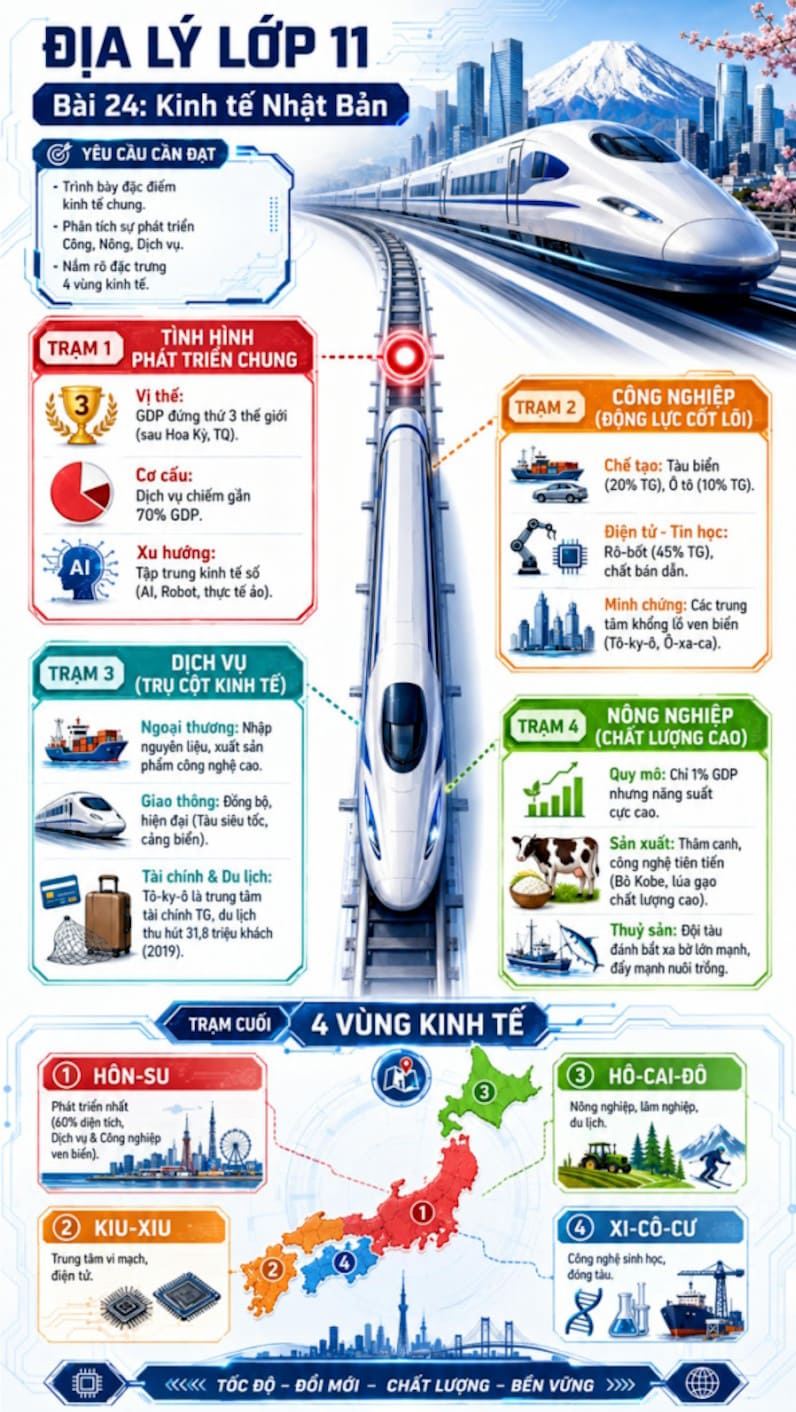 Infographic Địa lí 11 bài 24