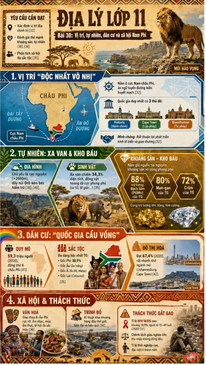 Infographic Địa lí 11 bài 30