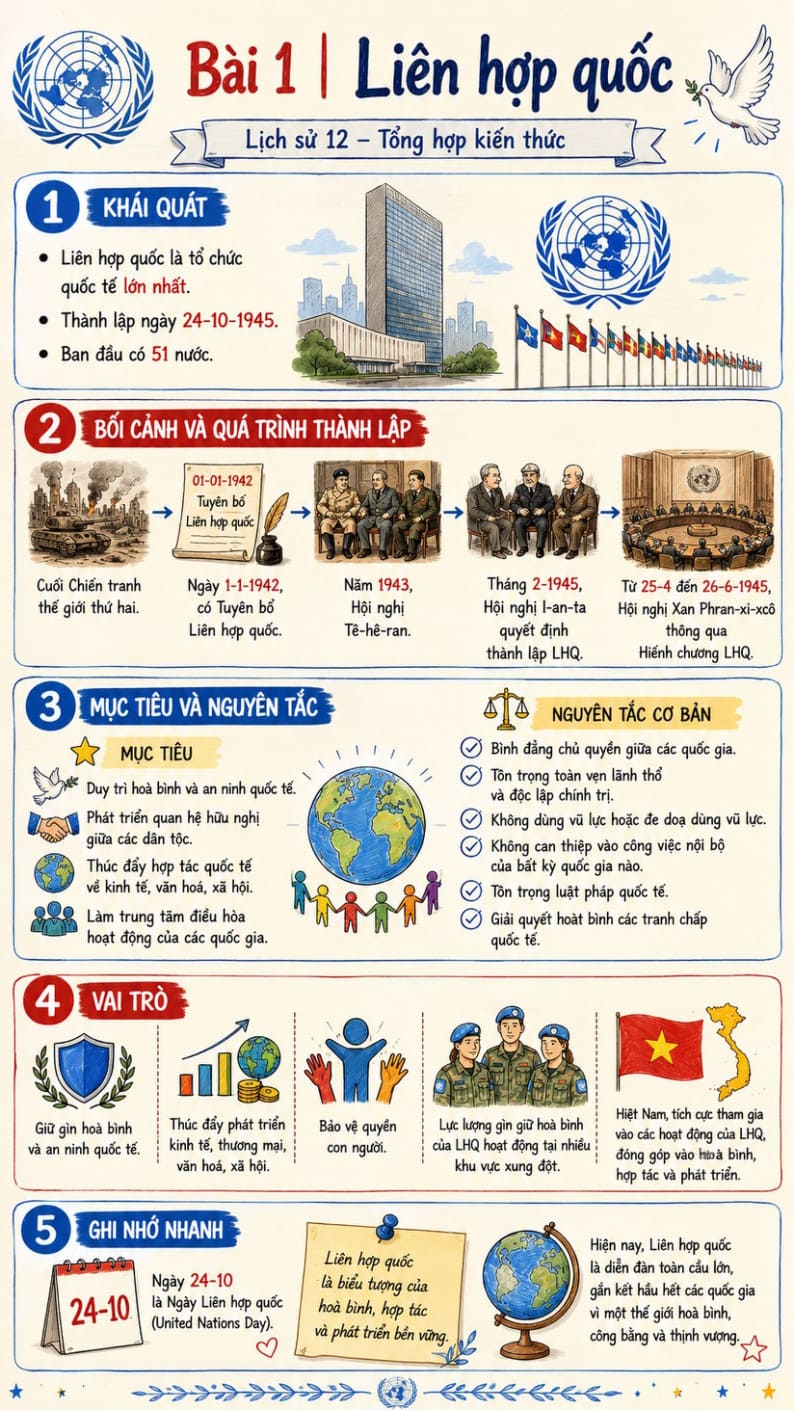 Infographic Lịch sử 12 bài 1