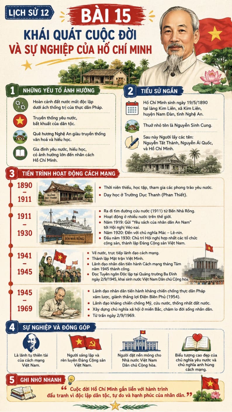 Infographic Lịch sử 12 bài 15