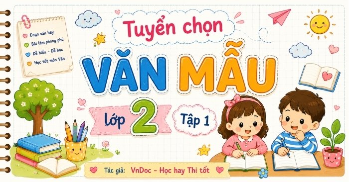 Tuyển tập Văn mẫu Hay Chọn Lọc lớp 2 Học kì 1