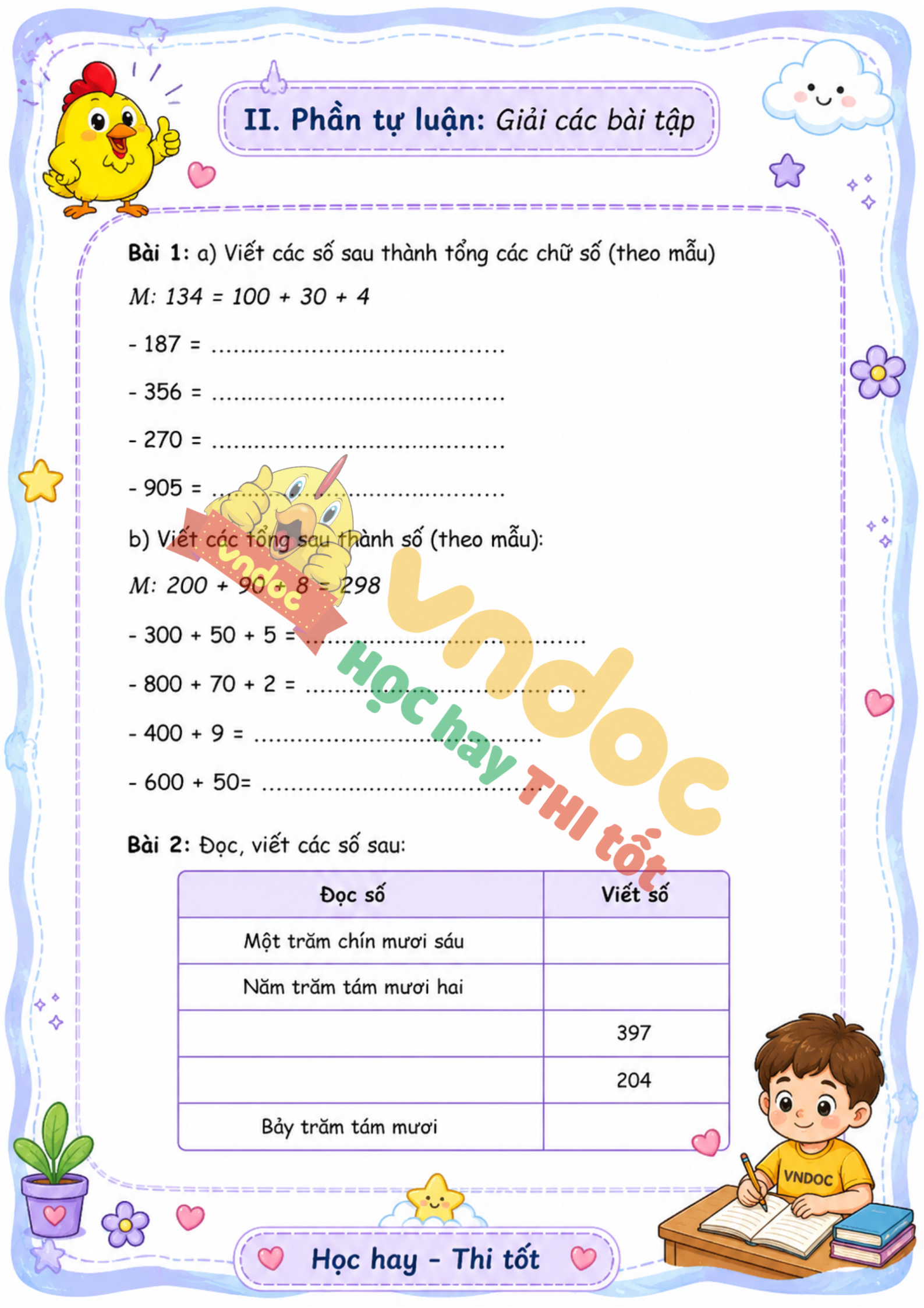 bt cuoi tuan toan lop 2 tuan 26 co ban sach kntt mh2*984560