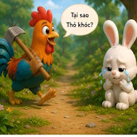 Truyện hay cho bé: Cáo, Thỏ và Gà Trống