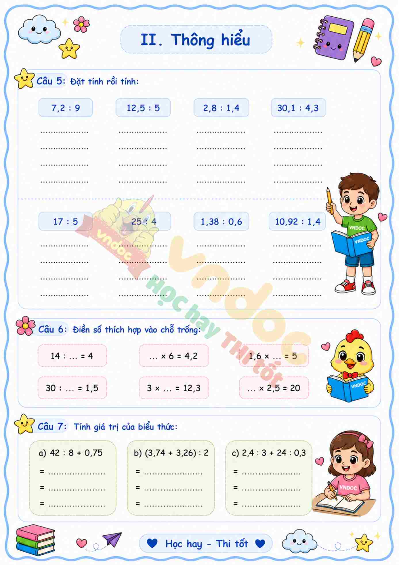 bai tap toan lop 5 bai 22 phep chia so thap phan nang cao mh2*296
