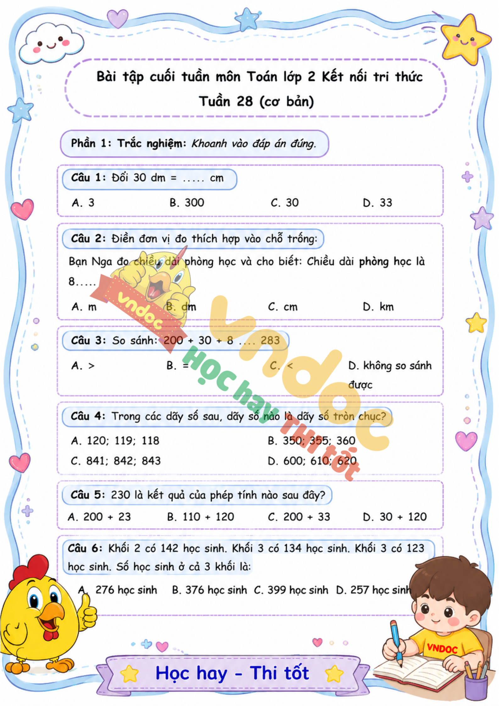 bt cuoi tuan toan lop 2 tuan 28 co ban sach kntt mh1*317