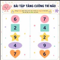Bài tập tăng cường trí não cho trẻ mầm non