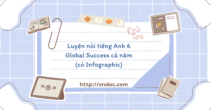 Luyện nói tiếng Anh 6 Global Success cả năm