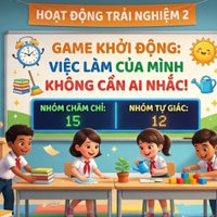 Game khởi động Hoạt động trải nghiệm 2 Tuần 15: Việc làm của mình không cần ai nhắc