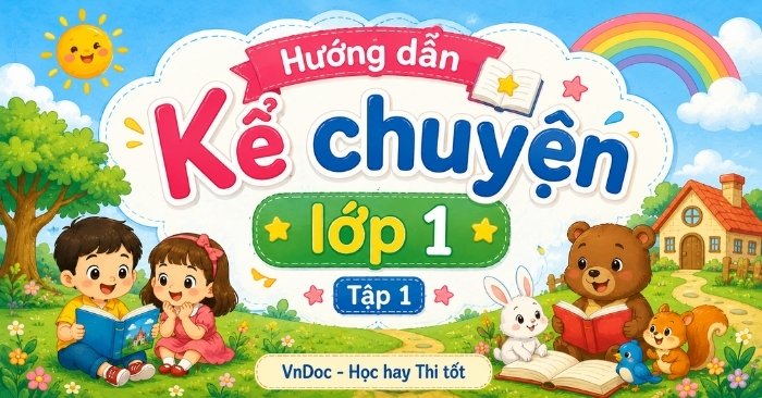 Trọn bộ Kể chuyện lớp 1 Học kì 1 (SGK Thống Nhất)