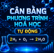 Cân bằng phương trình hoá học tự động