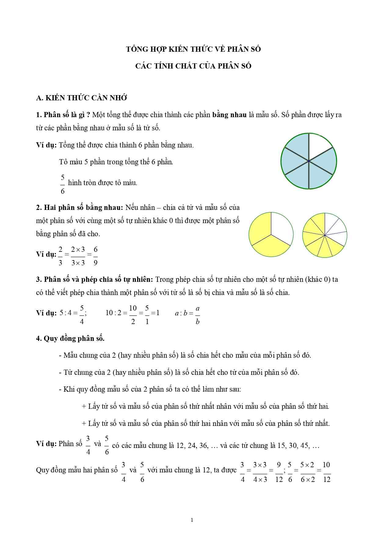 chuyen de phan so lop 4 page 0001*4623