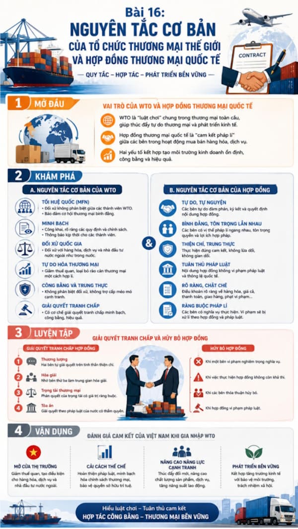 Infographic Kinh tế Pháp luật 12 bài 16
