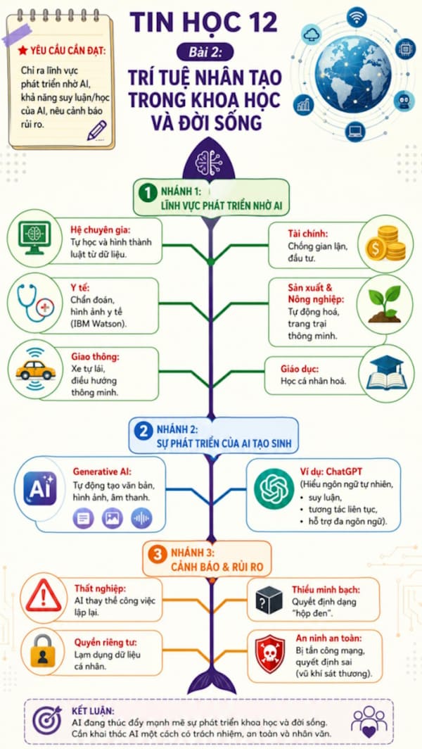 Infographic Tin học 12 bài 2