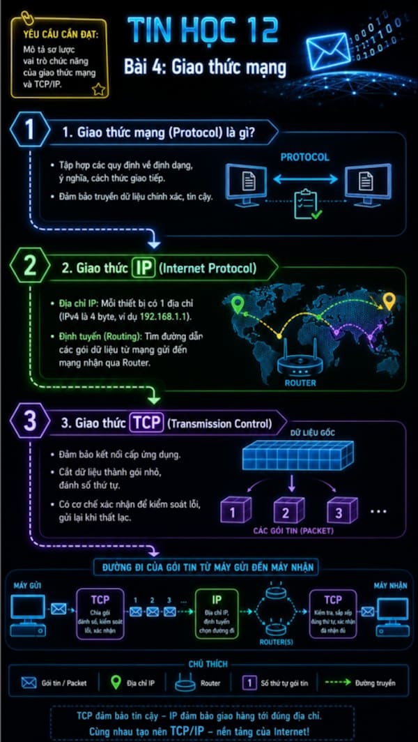 Infographic Tin học 12 bài 4