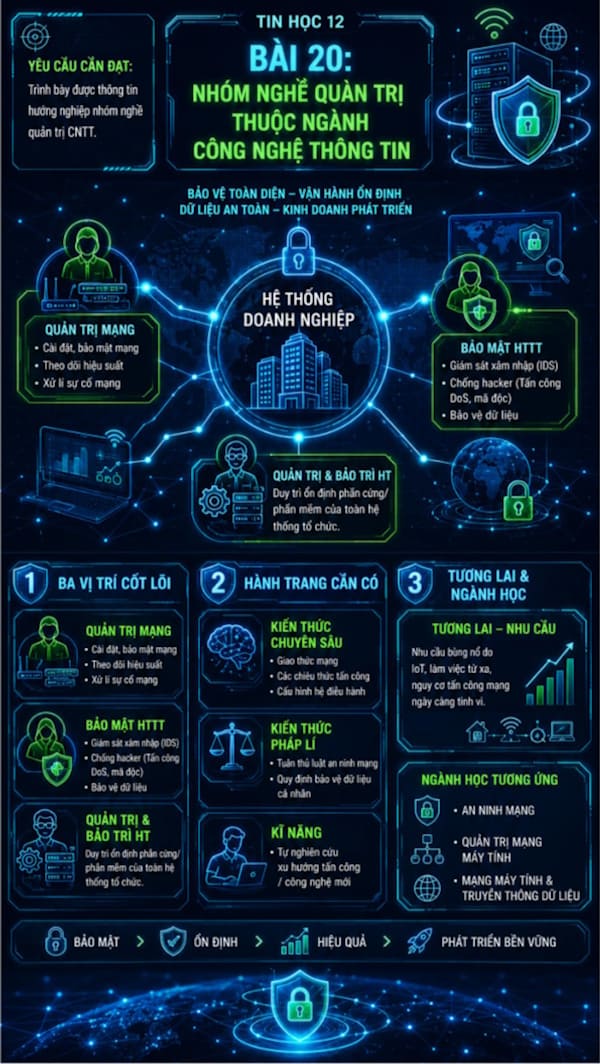 Infographic Tin học 12 bài 20