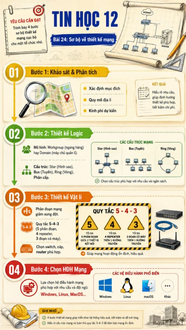 Infographic Tin học 12 bài 24