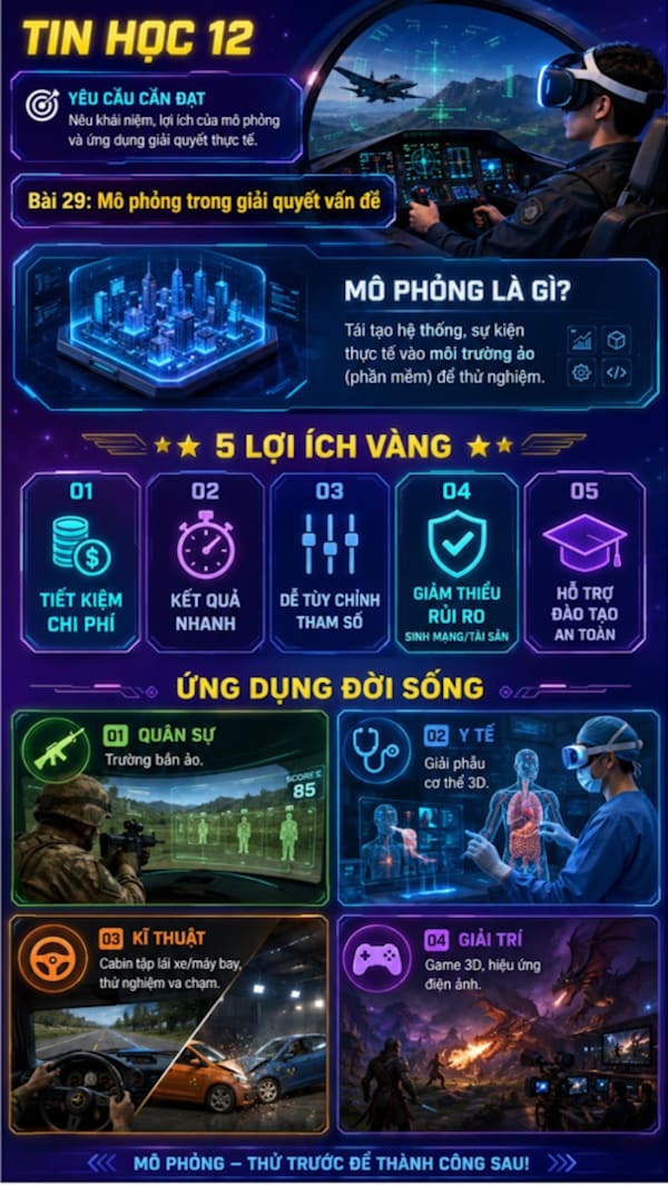 Infographic Tin học 12 bài 29