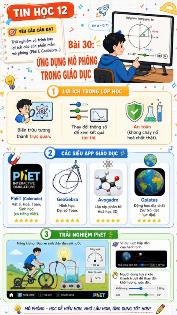 Infographic Tin học 12 bài 30