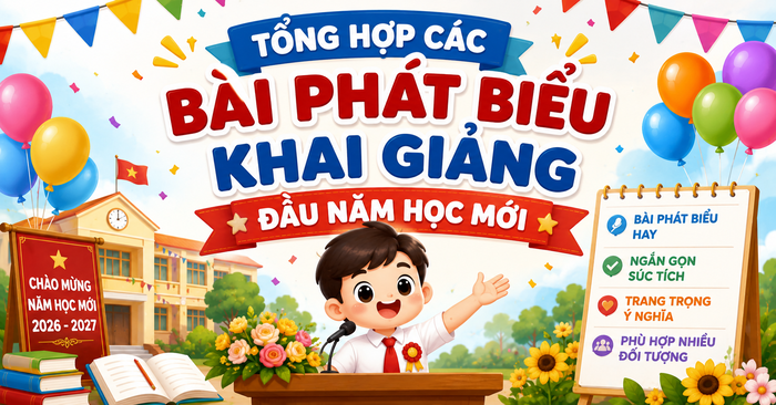 Bài phát biểu khai giảng năm học mới 