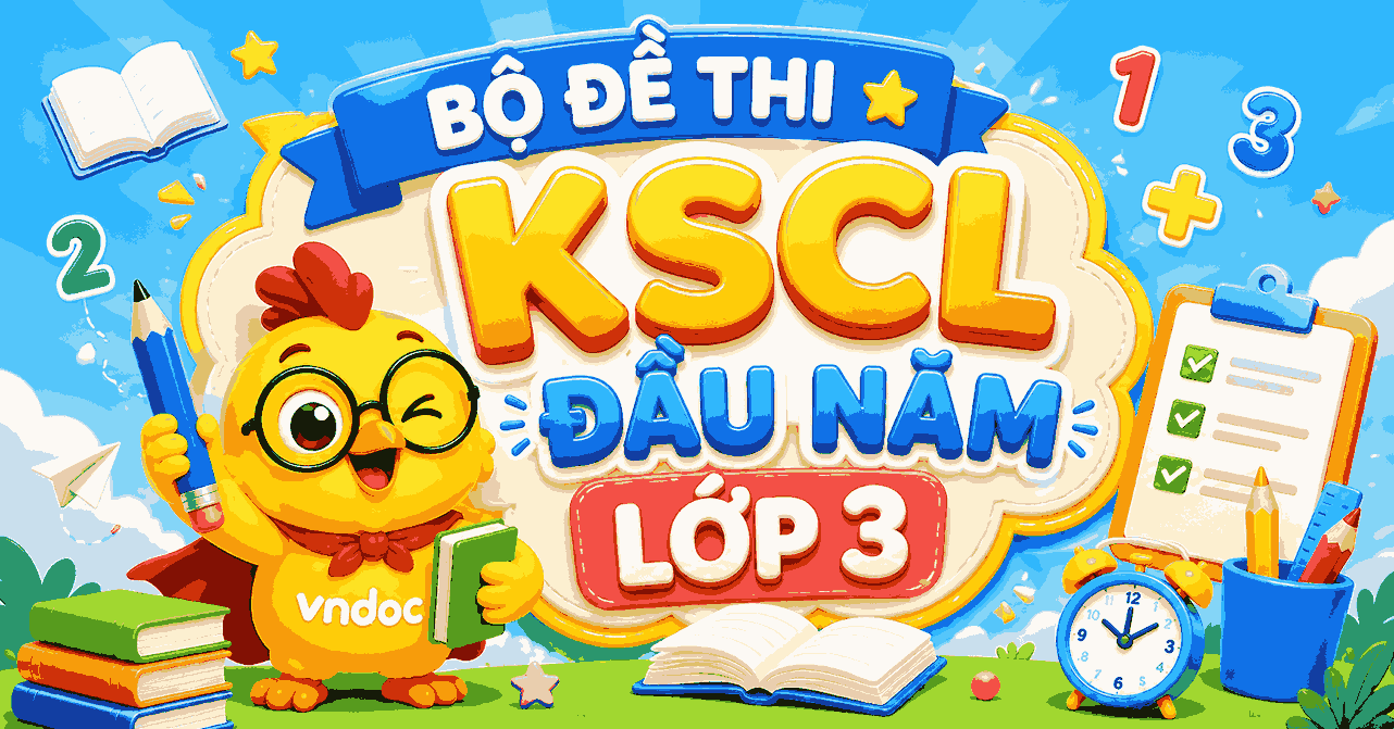 Bộ đề thi khảo sát chất lượng đầu năm môn Toán lớp 3