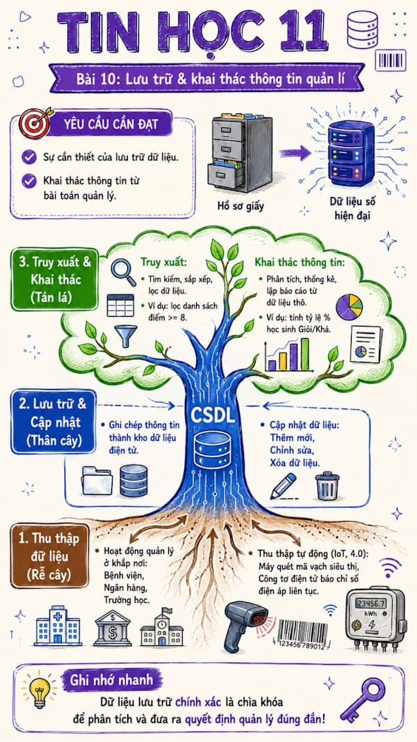 Infographic Tin học 11 bài 10