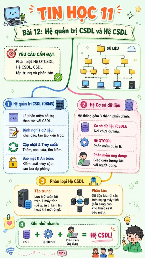 Infographic Tin học 11 bài 12