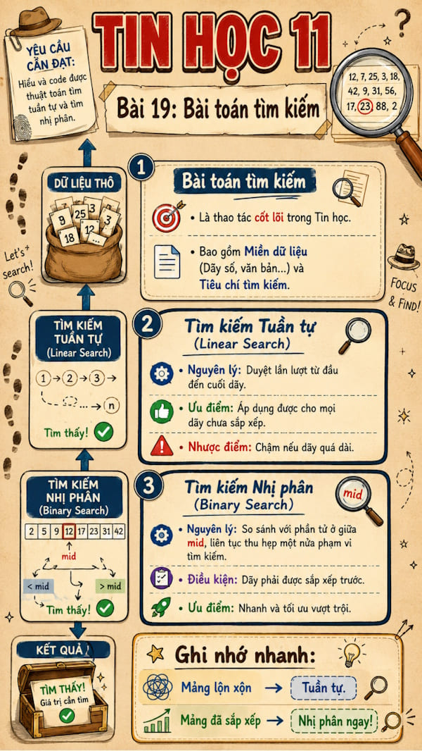 Infographic Tin học 11 bài 19