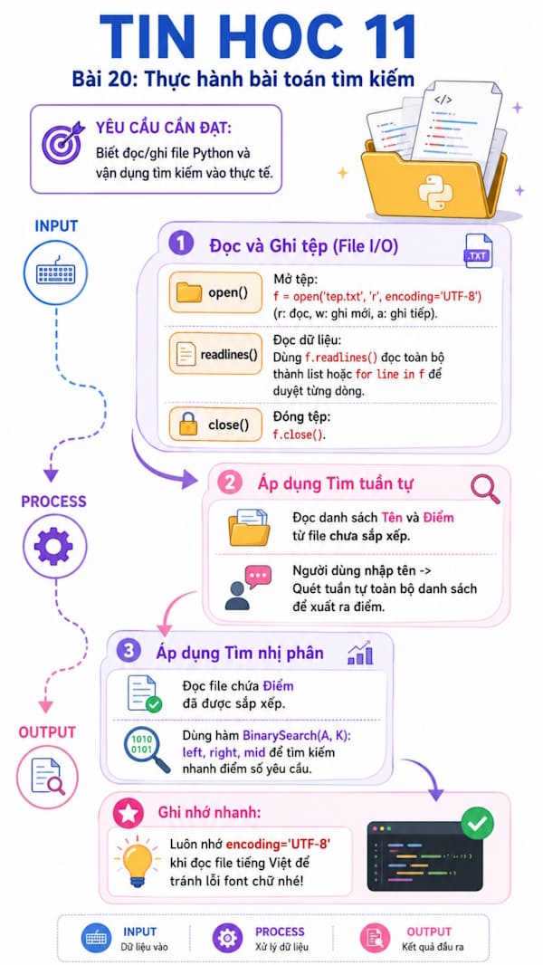 Infographic Tin học 11 bài 20
