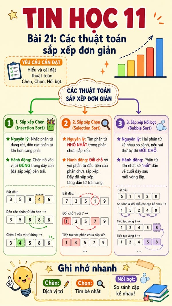 Infographic Tin học 11 bài 21