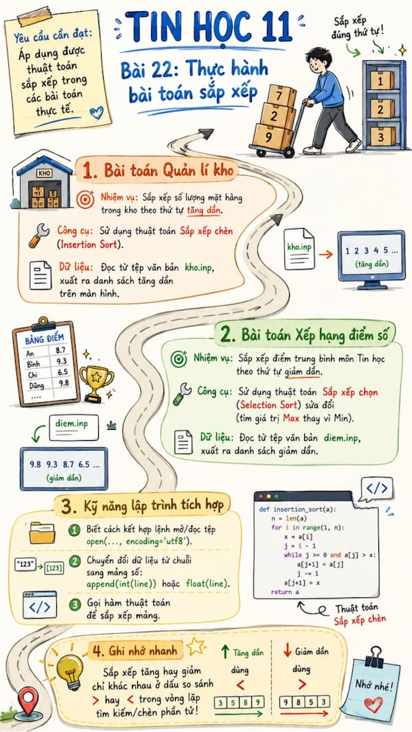 Infographic Tin học 11 bài 22