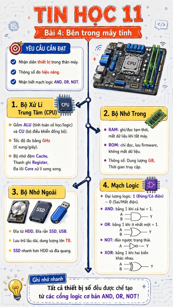 Infographic Tin học 11 bài 4