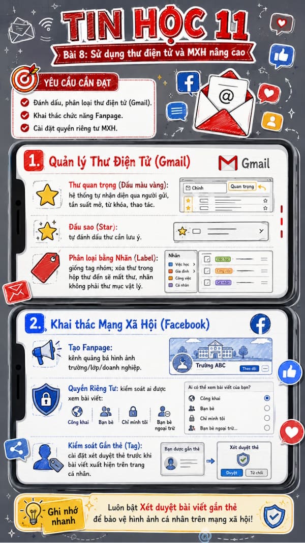 Infographic Tin học 11 bài 8