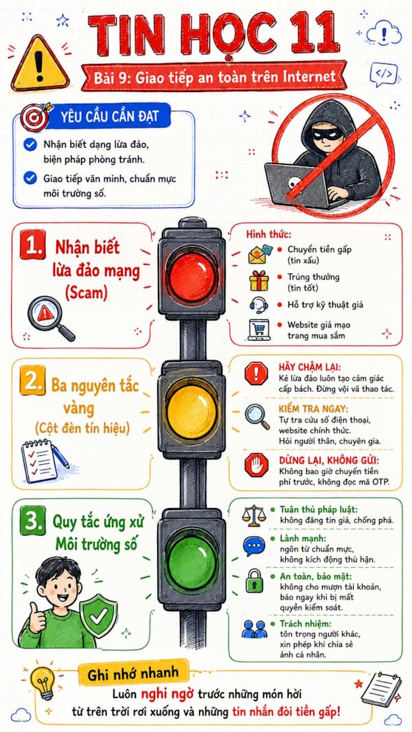 Infographic Tin học 11 bài 9